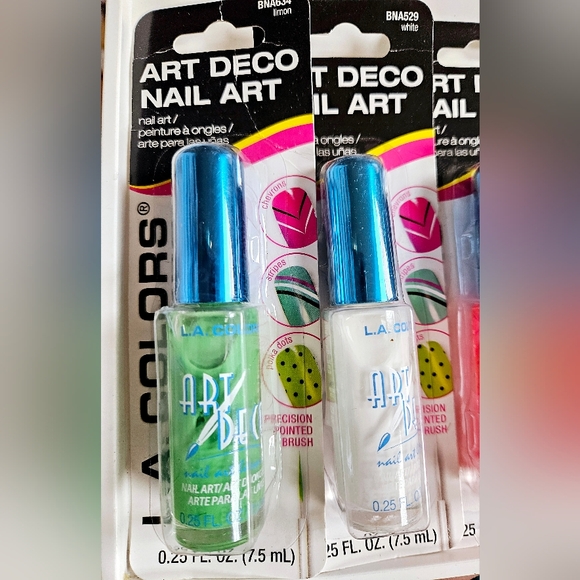NWT 》6×《 LA COLORS ART DECO NAIL ART: 5 COLORS! - Picture 3 of 16